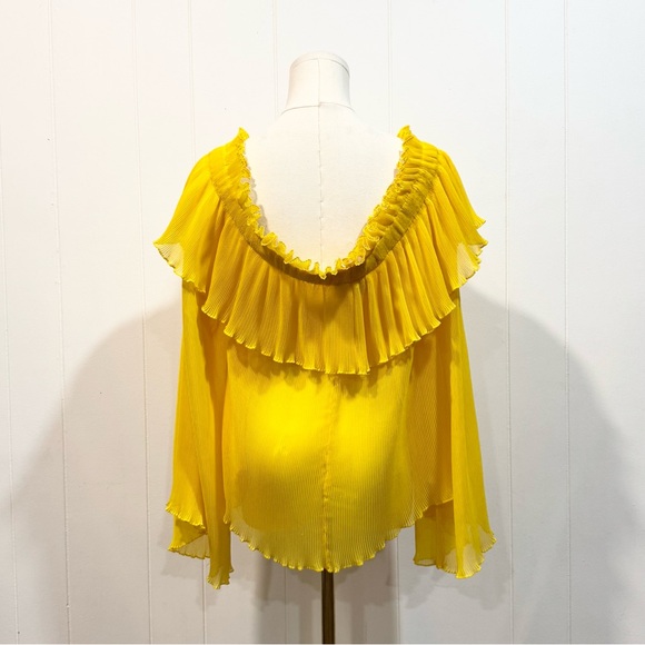 Alice McCall Pina Colada Off The Shoulder Blouse in Yellow RARE US 2 - Picture 4 of 6